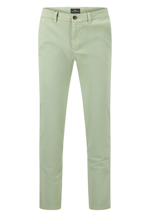 Fynch-Hatton Flat Front Summer Stretch Chino Broek Soft Green