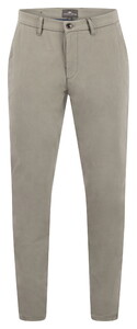 Fynch-Hatton Flat-Front Uni Color Cotton Subtle Stretch Pants Khaki