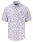 Fynch-Hatton Flower Leaves Pattern Short Sleeve Button-Down Overhemd Peony