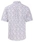Fynch-Hatton Flower Leaves Pattern Short Sleeve Button-Down Overhemd Peony