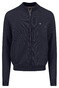 Fynch-Hatton Full Zip Cotton Structure Vest Navy