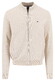 Fynch-Hatton Full Zip Cotton Structure Vest New Off White