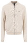 Fynch-Hatton Full Zip Cotton Structure Vest New Off White