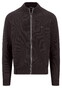 Fynch-Hatton Full Zip Structure Knit Vest Soil