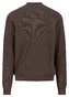 Fynch-Hatton Fullzip Subtle Texture Cotton Vest Earth
