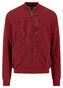 Fynch-Hatton Fullzip Subtle Texture Cotton Vest Garnet Red