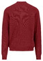 Fynch-Hatton Fullzip Subtle Texture Cotton Vest Garnet Red