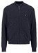 Fynch-Hatton Fullzip Subtle Texture Cotton Vest Navy