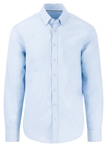 Fynch-Hatton Garment Dyed Poplin Button-Down Overhemd Summer Breeze