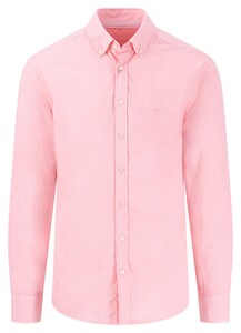 Fynch-Hatton Garment Dyed Poplin Button-Down Shirt Peony