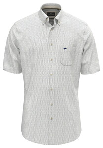 Fynch-Hatton Graphic Mini Pattern Overhemd Pine Green