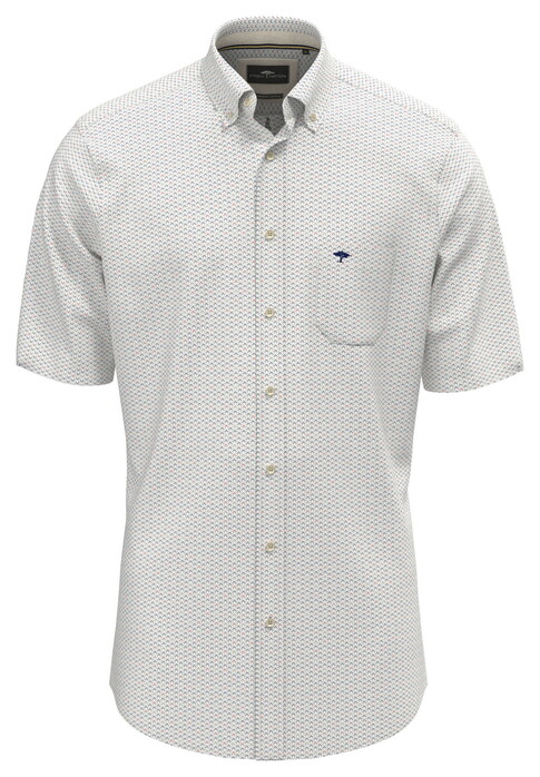 Fynch-Hatton Graphic Mini Pattern Overhemd Spicy Red