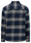 Fynch-Hatton Heavy Flanel Check Overshirt Navy