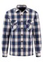 Fynch-Hatton Heavy Flanel Check Overshirt Wave