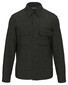 Fynch-Hatton Herrinbone Linnen Cotton Overshirt Donker Khaki