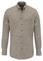 Fynch-Hatton Herringbone Flanel Button-Down Overhemd Dark Chocolate