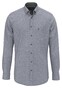 Fynch-Hatton Herringbone Flannel Button-Down Shirt Navy