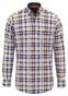 Fynch-Hatton Herringbone Multi Check Overhemd Deep Merlot-Multi