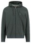 Fynch-Hatton Hooded Sweat Cardigan Dark Ivy