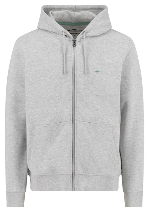 Fynch-Hatton Hooded Sweat Cardigan Vest Grijs