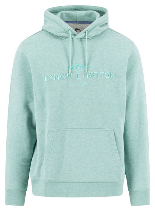 Fynch-Hatton Hoodie Sweat Front Logo Trui Fern