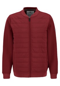 Fynch-Hatton Hybrid Cardigan College Collar Scarlet