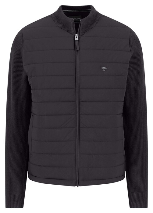 Fynch-Hatton Hybrid Cardigan Vest Charcoal