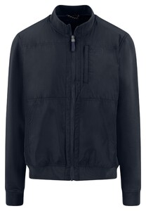 Fynch-Hatton Hybrid Cardigan Zip Stand-Up Collar Vest Dark Navy