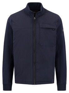 Fynch-Hatton Hybrid Stand-Up Collar Solid Color Jack Navy