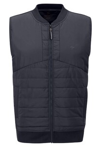 Fynch-Hatton Hybrid Vest College Collar Body-Warmer Navy
