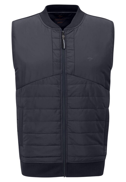 Fynch-Hatton Hybrid Vest College Collar Body-Warmer Navy