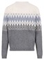 Fynch-Hatton Jacquard Merino Kasjmier Trui Steel-Multi