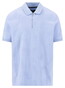 Fynch-Hatton Jacquard Subtle Leaves Zip Collar Polo New Breeze