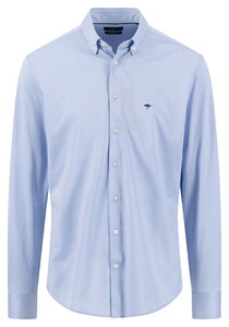 Fynch-Hatton Japanese Knit Button-Down Shirt New Breeze