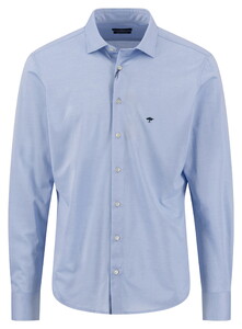 Fynch-Hatton Japanese Knit Mélange Shirt New Breeze