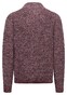 Fynch-Hatton Knit Troyer Zip Mouliné Trui Ruby Red