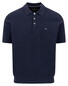 Fynch-Hatton Knitted Structure Cotton Blend Polo Navy