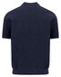 Fynch-Hatton Knitted Structure Cotton Blend Polo Navy