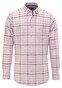 Fynch-Hatton Light Oxford Check Button-Down Overhemd Peony-Multi