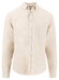 Fynch-Hatton Linen Fine Striped Button-Down Shirt Sand