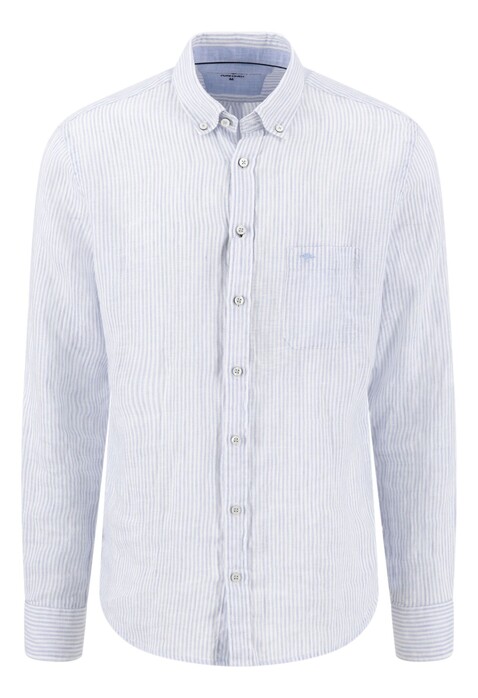 Fynch-Hatton Linen Stripe Long Sleeve Overhemd New Breeze