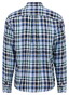 Fynch-Hatton Linnen Check Button-Down Overhemd Pine Green-Blue