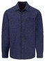 Fynch-Hatton Linnen Cotton Blend Uni Color Overshirt Navy