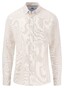 Fynch-Hatton Linnen Fine Stripe Button-Down Overhemd Zand