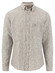 Fynch-Hatton Linnen Fine Striped Button-Down Overhemd Donker Khaki