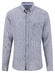 Fynch-Hatton Linnen Fine Striped Button-Down Overhemd Navy