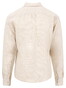 Fynch-Hatton Linnen Fine Striped Button-Down Overhemd Zand