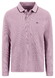 Fynch-Hatton Longsleeve Fine Texture Grainy Piqué Polo Magnolia