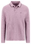 Fynch-Hatton Longsleeve Fine Texture Grainy Piqué Polo Magnolia