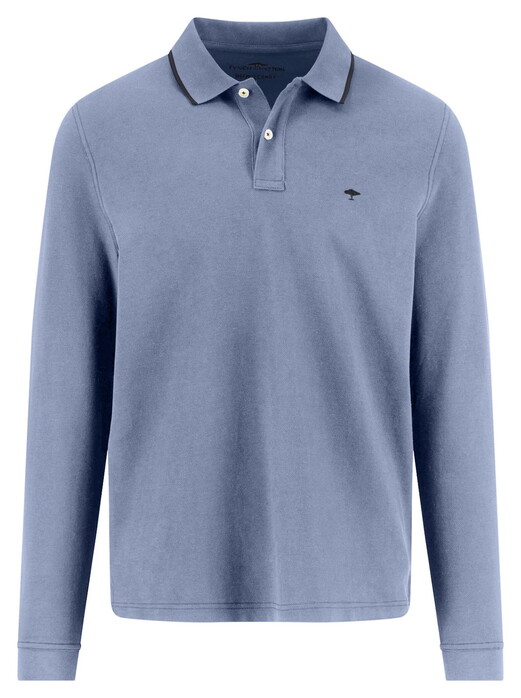 Fynch-Hatton Longsleeve Fine Texture Grainy Piqué Polo New Breeze